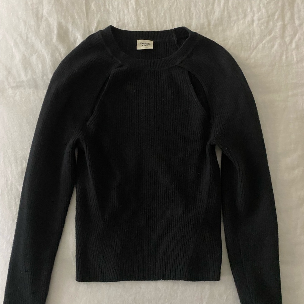 Abercrombie Black Long Sleeve Sweater